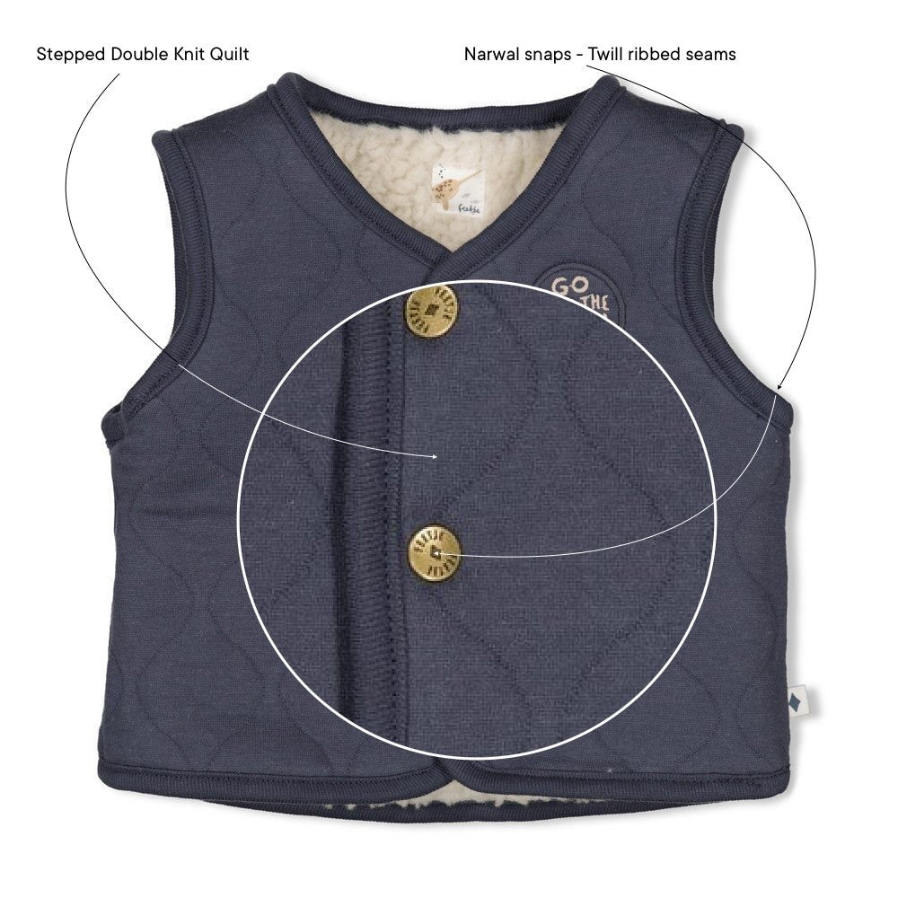 NARWAL - Reversible Teddy & Quilted Fashion Vest