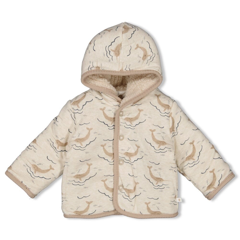 NARWAL - Reversible Teddy Bouclé & Organic Cotton Rib Knit Jacket