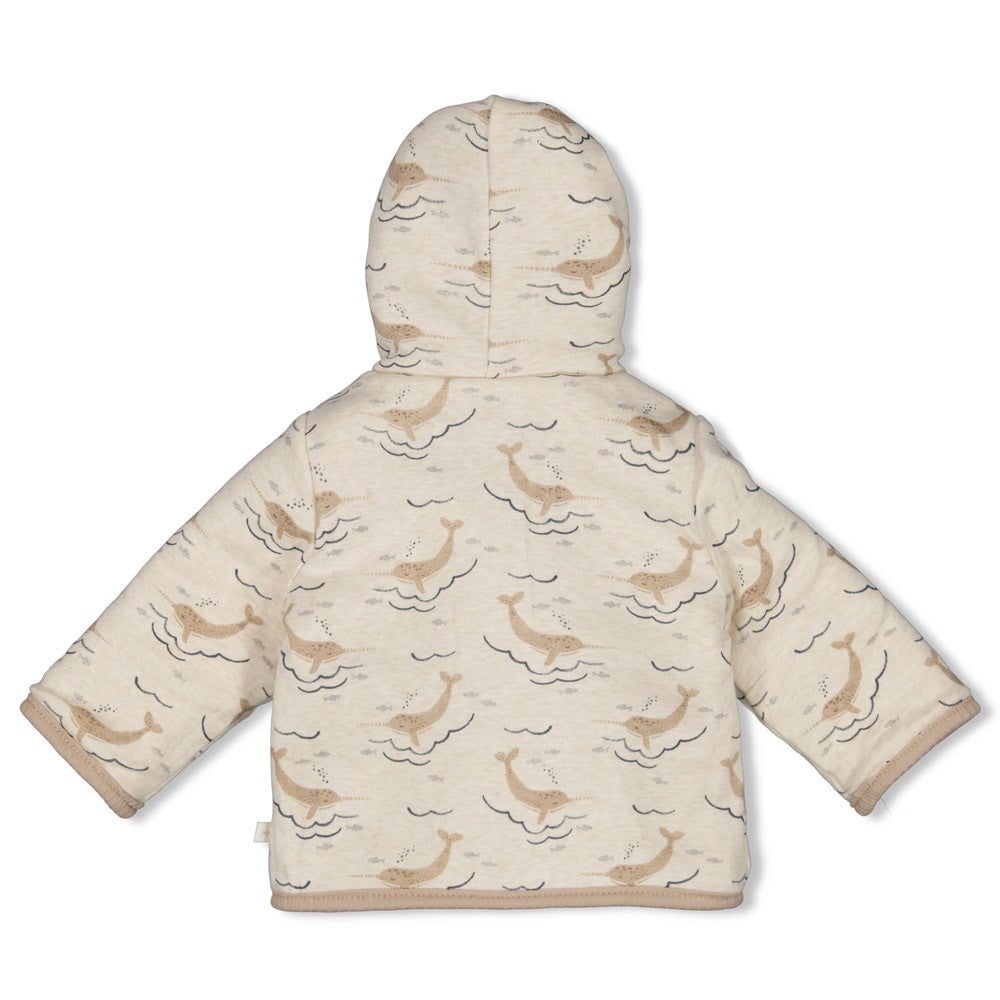 NARWAL - Reversible Teddy Bouclé & Organic Cotton Rib Knit Jacket