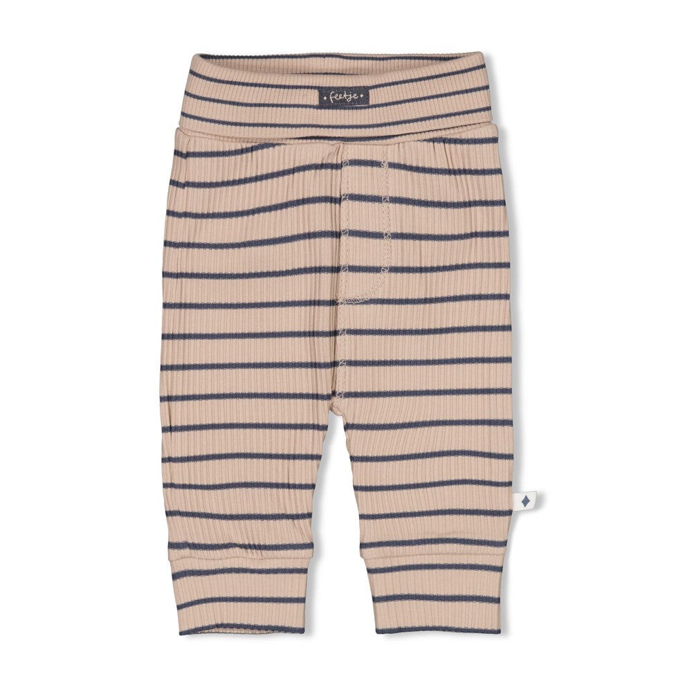 NARWAL - 5x2 Drop Needle Rib Jersey Fashion Stripe Pants