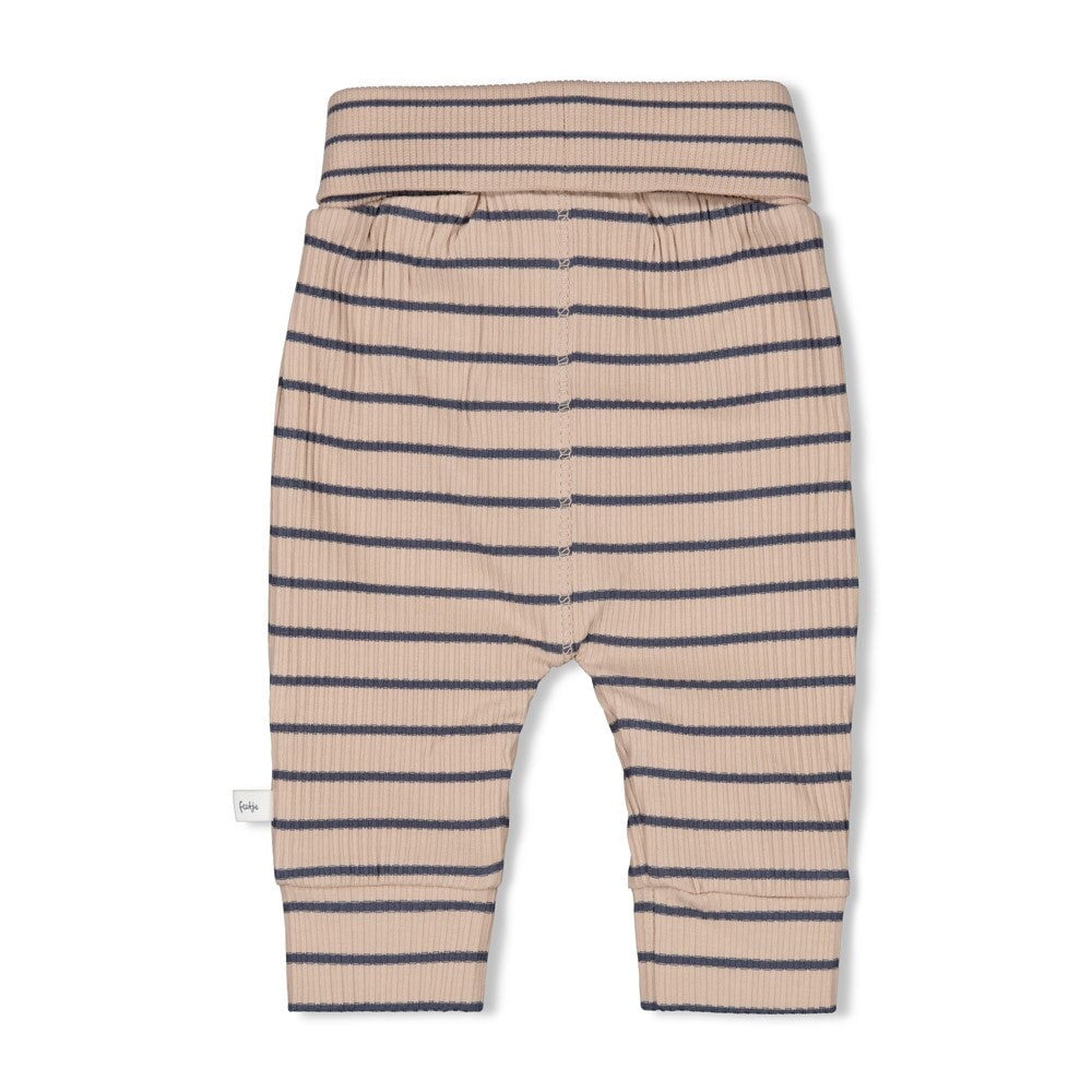NARWAL - 5x2 Drop Needle Rib Jersey Fashion Stripe Pants