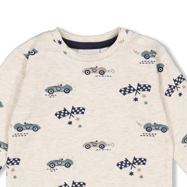 LET'S GO - Peached Inside Allover Collection Print Top