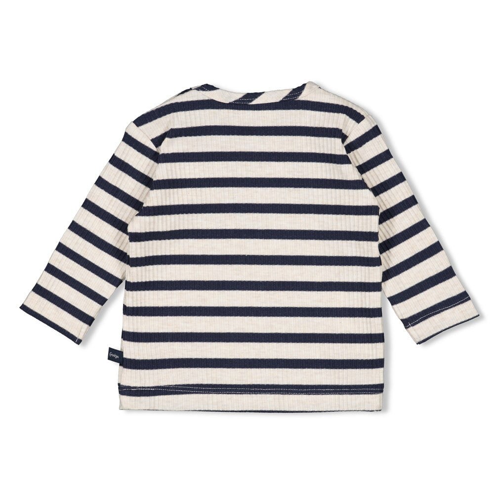 LET'S GO - 5x2 Rib Jersey Stripe Fashion Top