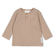 LET'S GO - 5x2 Drop Needle Rib Jersey Placket Top