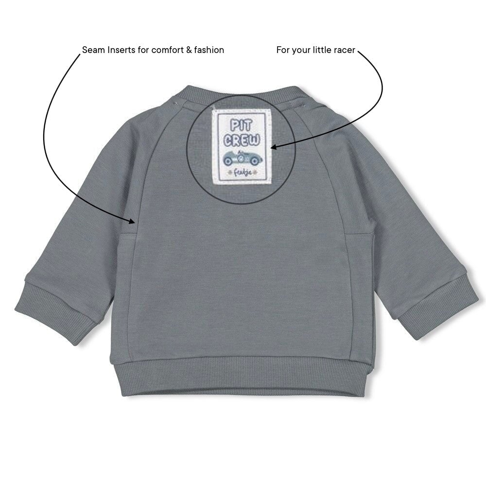 LET'S GO -“okay let’s go!” Signature French Terry Fleece Sweat Top