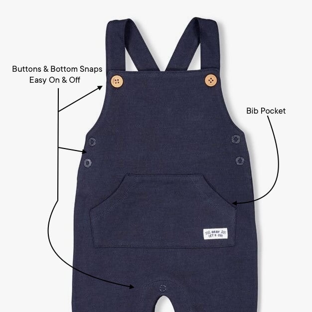 LET'S GO - “Pit Crew” Soft French Terry Fleece Overall