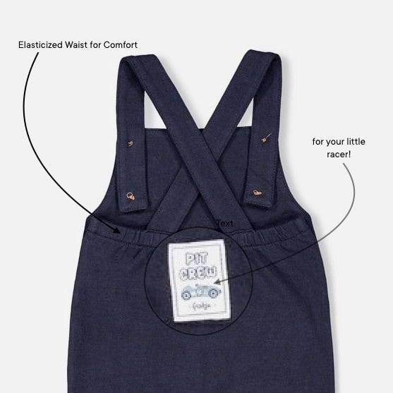 LET'S GO - “Pit Crew” Soft French Terry Fleece Overall