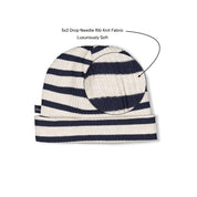 LET'S GO - 5x2 Drop Needle Rib Jersey Racing Stripe Bonnet