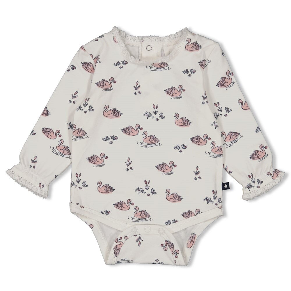 SWAN LAKE - Peached Inside Jersey Signature Print Body