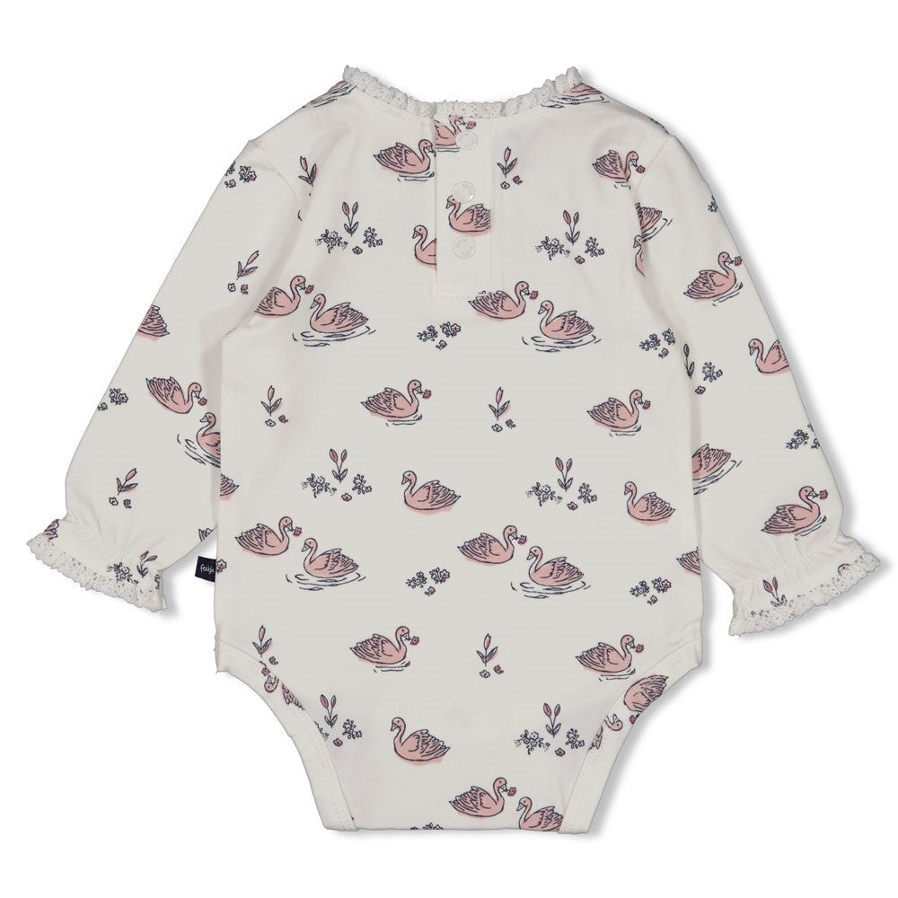 SWAN LAKE - Peached Inside Jersey Signature Print Body