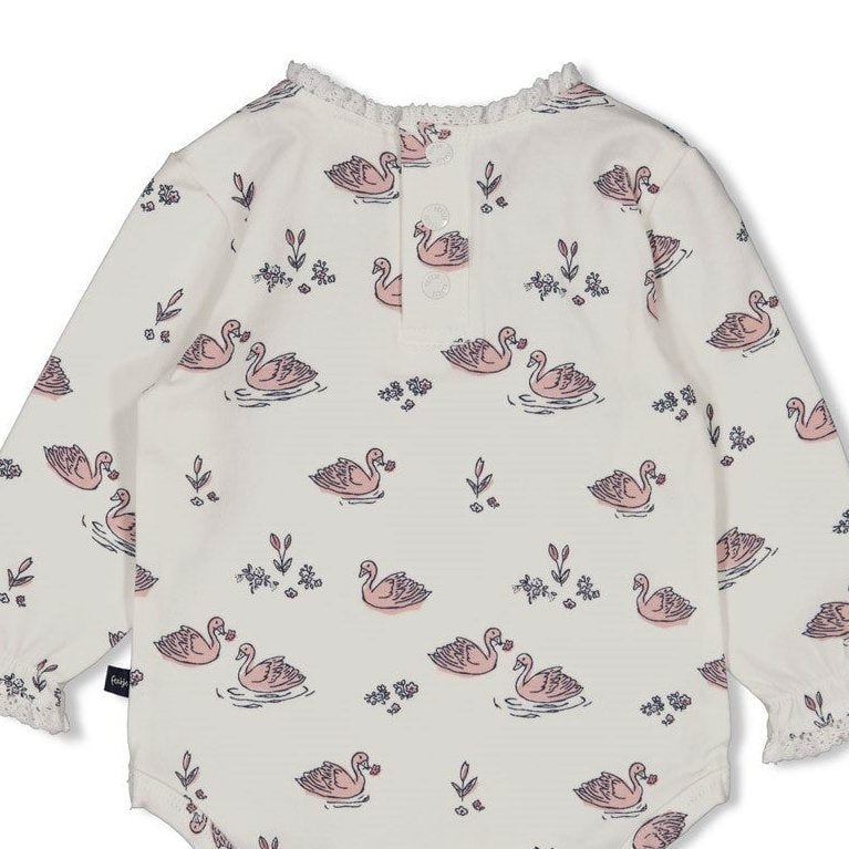 SWAN LAKE - Peached Inside Jersey Signature Print Body