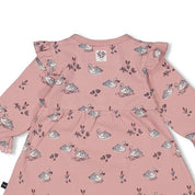 SWAN LAKE - Peached Inside Jersey Signature Print Dress