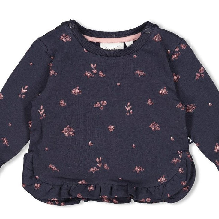 SWAN LAKE - Fleece Knit Signature Print Fashion Sweat Top