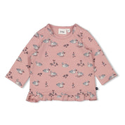SWAN LAKE - Peached Inside Jersey Collection Print Swing Top