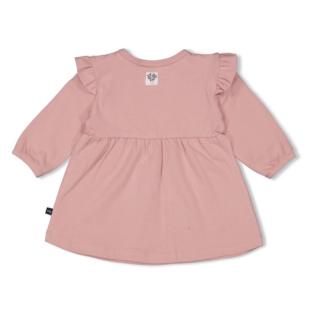 SWAN LAKE - Peached Inside Jersey Ruffle Swing Top