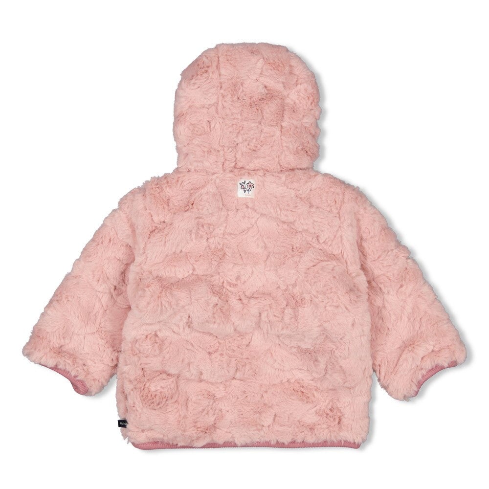 SWAN LAKE - Reversible Faux Fur & Peached Jersey Jacket