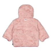 SWAN LAKE - Reversible Faux Fur & Peached Jersey Jacket