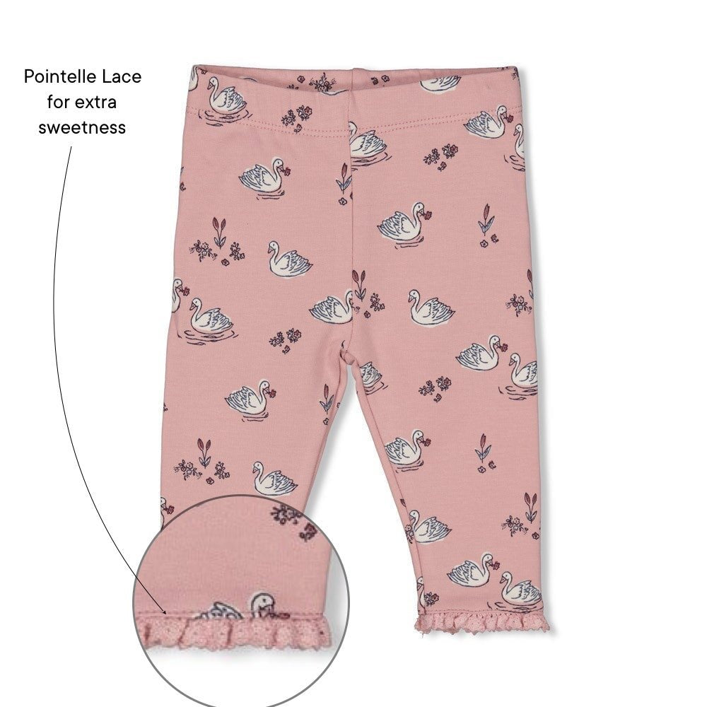 SWAN LAKE - Fleece Knit Fashion Leggings