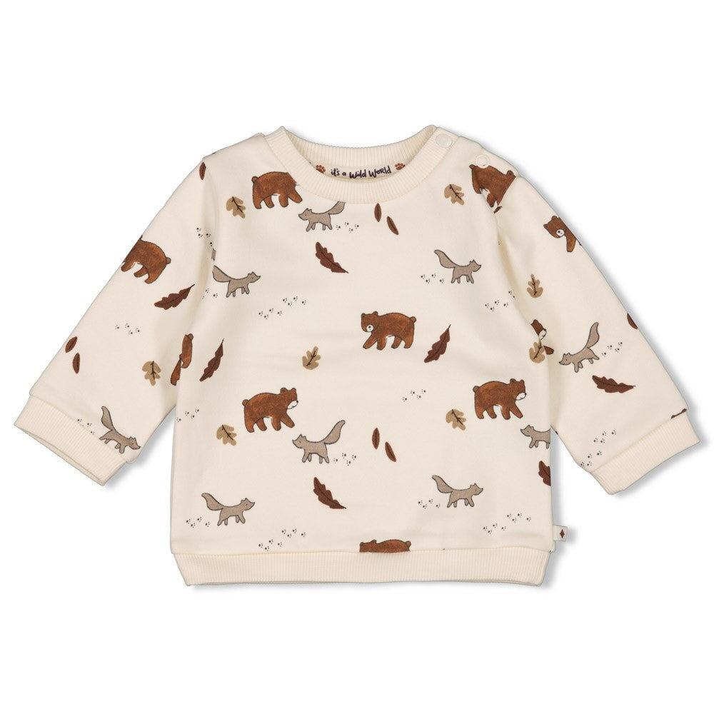 WILD WORLD - French Terry Signature Print Sweat Top