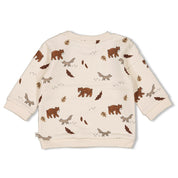 WILD WORLD - French Terry Signature Print Sweat Top