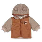 WILD WORLD - Teddy Bouclé  with Quilted Panels Jacket