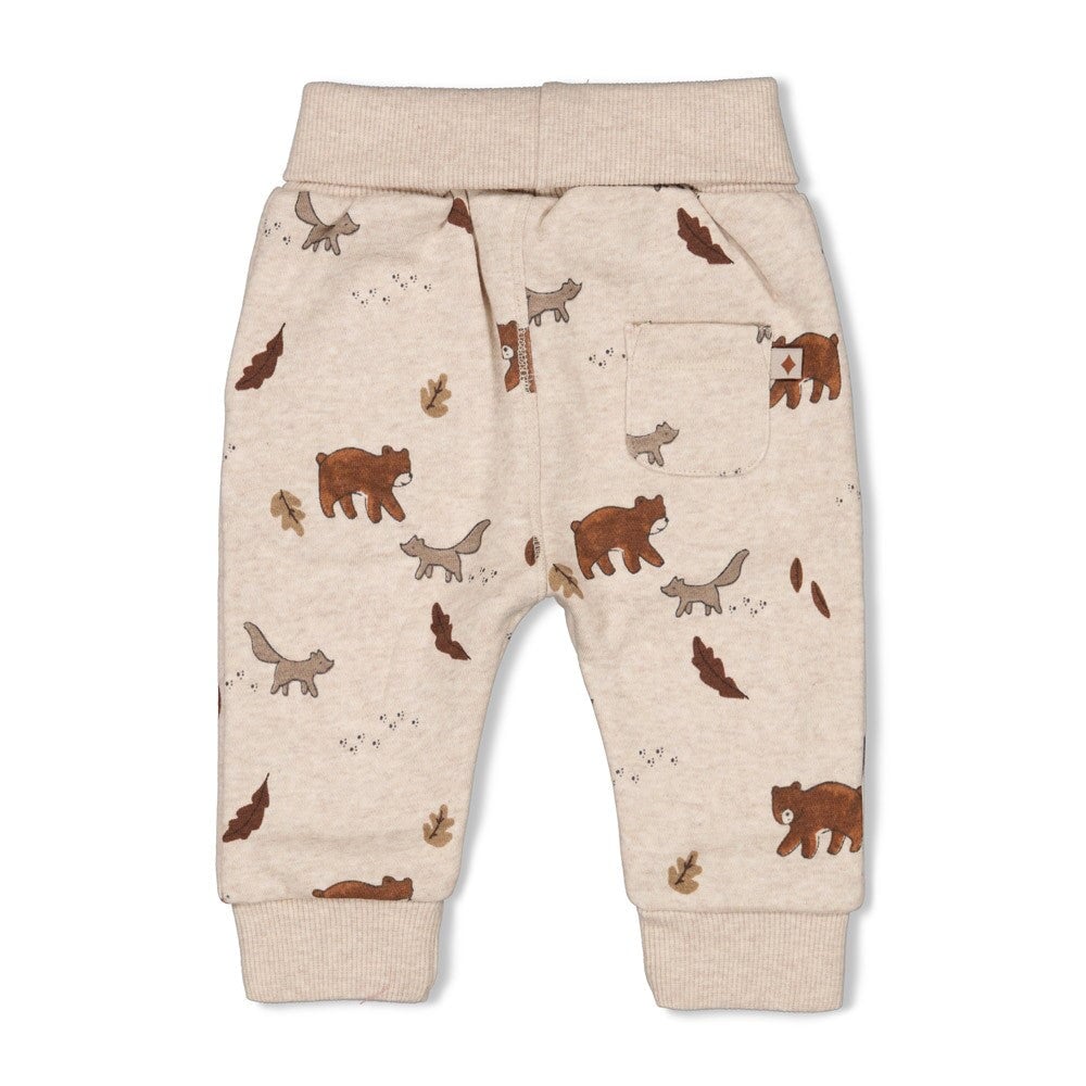 WILD WORLD - French Terry Signature Print Fashion Pants