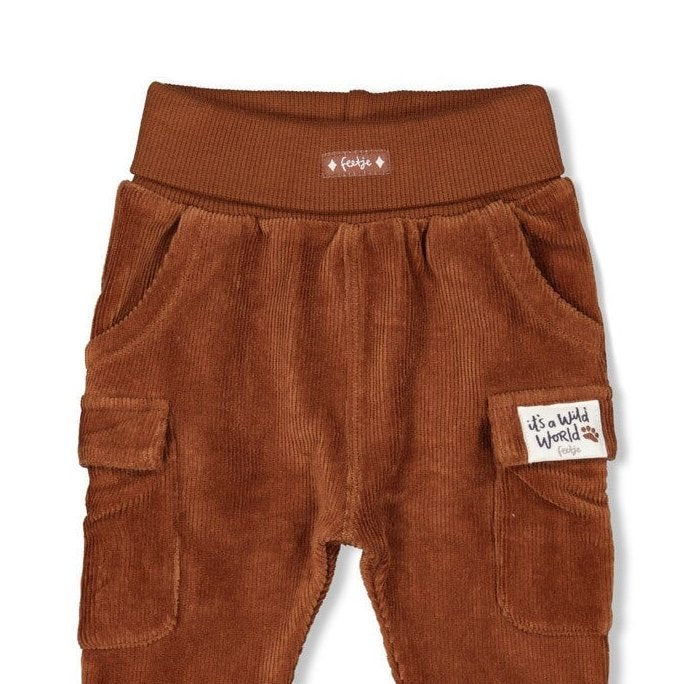 WILD WORLD - Ribbed Velour Fashion Pants