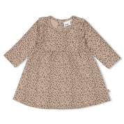 BETTER TOGETHER  -Organic Cotton Leopard Peached Jersey Dress