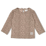 BETTER TOGETHER - Organic Cotton Leopard Peached Jersey Fashion Top