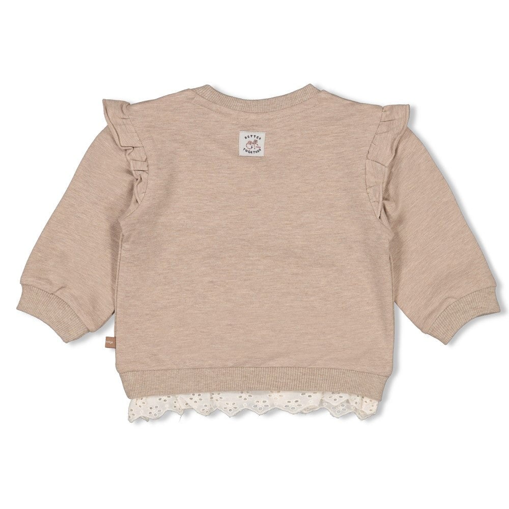 BETTER TOGETHER - Organic Cotton "Forever Besties" Brushed French Terry Sweat Top