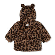 BETTER TOGETHER - Sustainable Teddy Padded Leopard Hooded Jacket