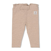 BETTER TOGETHER - Organic Cotton Peached Jersey Ruffle-Waist Leggings