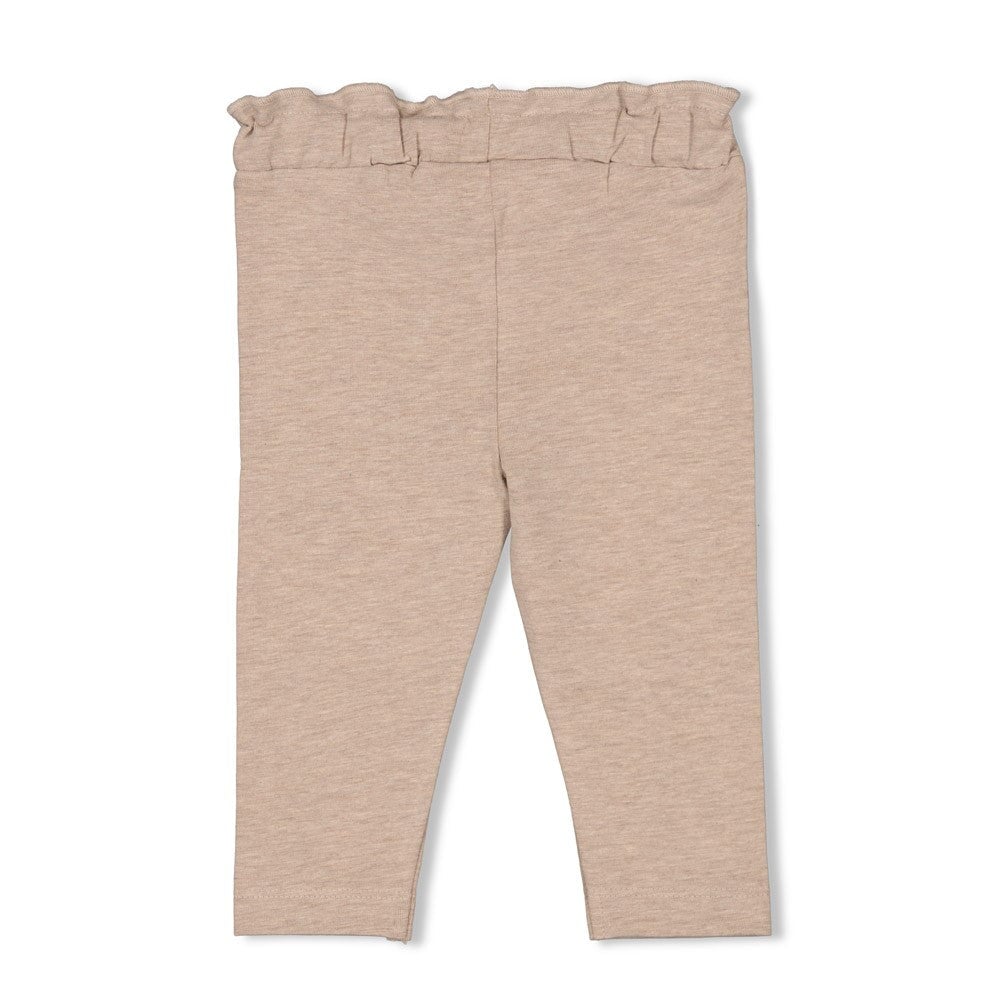 BETTER TOGETHER - Organic Cotton Peached Jersey Ruffle-Waist Leggings