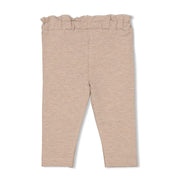 BETTER TOGETHER - Organic Cotton Peached Jersey Ruffle-Waist Leggings