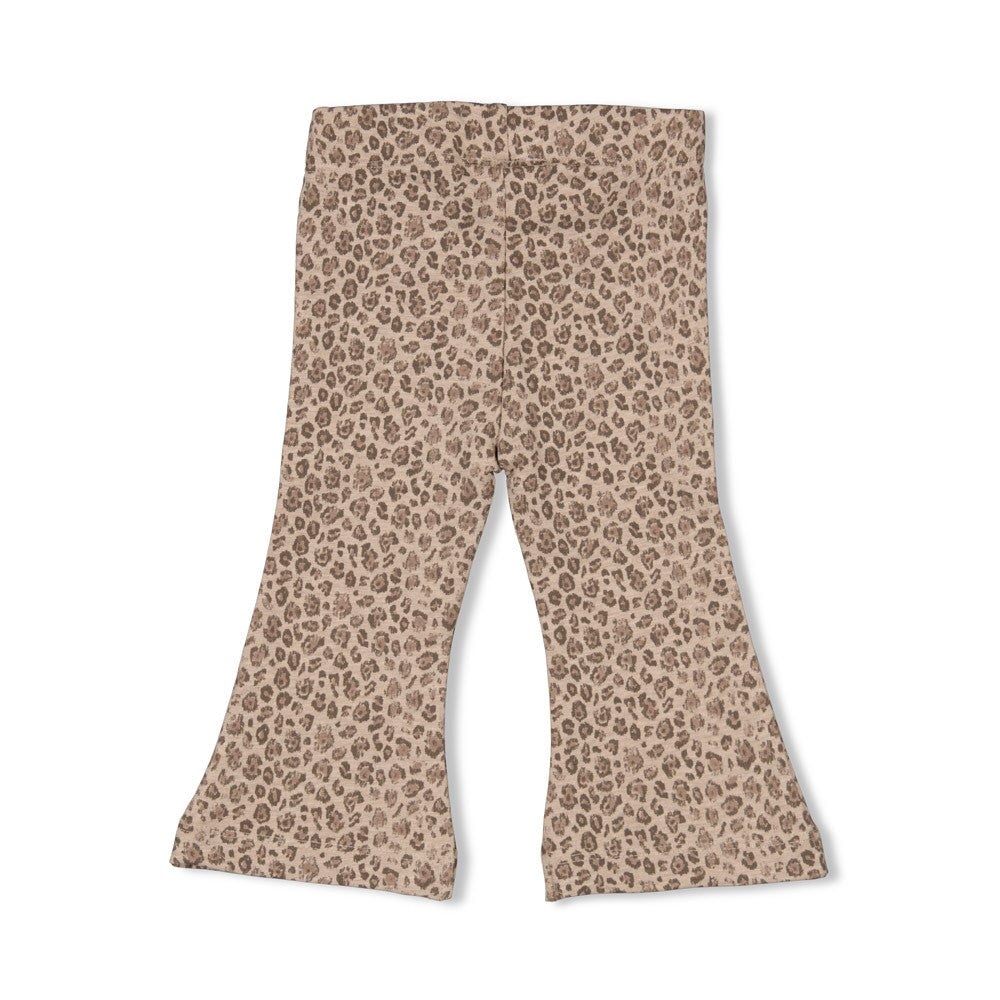 BETTER TOGETHER - Organic Cotton Leopard Brushed French Terry Flare Pants