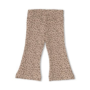 BETTER TOGETHER - Organic Cotton Leopard Brushed French Terry Flare Pants