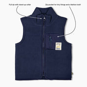 MOUNTAIN - "Protect Nature Forever" Body Warmer Fleece Vest