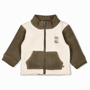 MOUNTAIN— Sustainable Polyester Fleece Colorblock Fashion Jacket