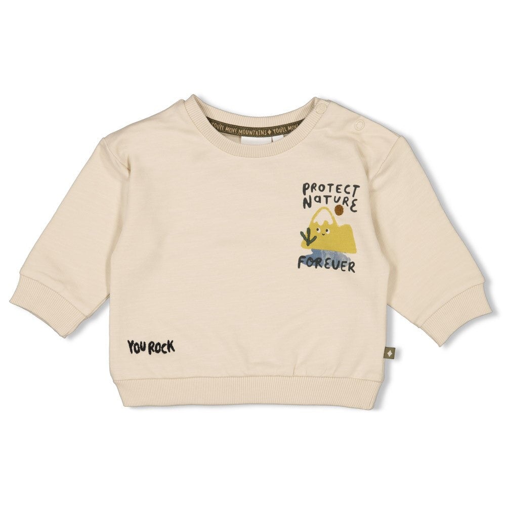 MOUNTAIN - "protect nature forever" French Terry Sweat Top