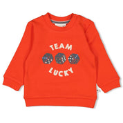 COUCH CLUB - Organic Cotton French Terry "Team Lucky" Sweat Top