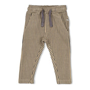 COUCH CLUB -Organic Cotton Rib Jacquard Striped Fashion Pants