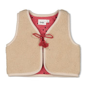 QUEEN OF HEARTS - Sustainable Teddy Fleece Padded Vest