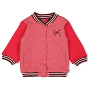 QUEEN OF HEARTS - Organic Cotton Quilted Varsity Jacket