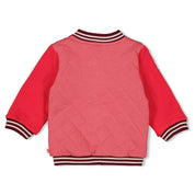 QUEEN OF HEARTS - Organic Cotton Quilted Varsity Jacket