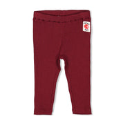 QUEEN OF HEARTS - Organic Cotton Ribbed Leggings