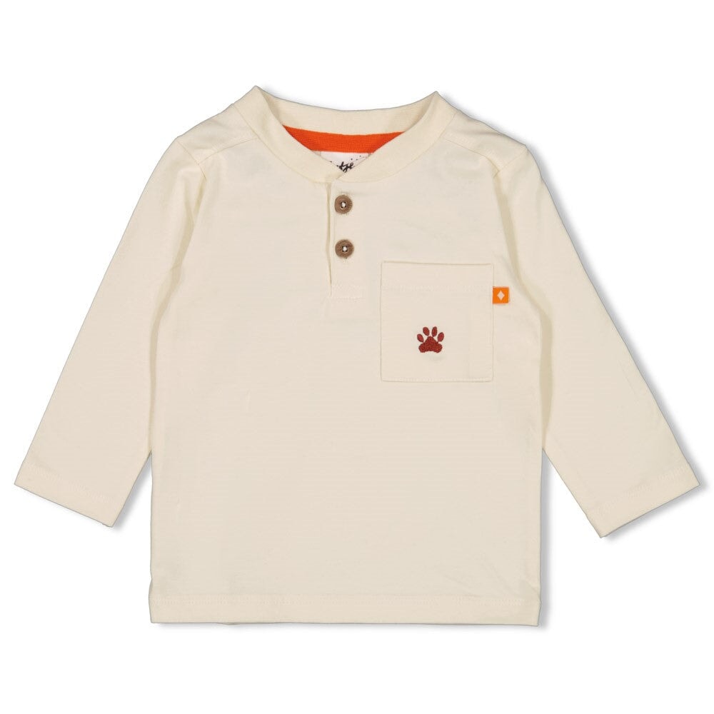 CHASING TRAILS - Organic Cotton Henley Jersey Fashion Top