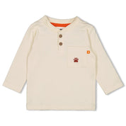 CHASING TRAILS - Organic Cotton Henley Jersey Fashion Top