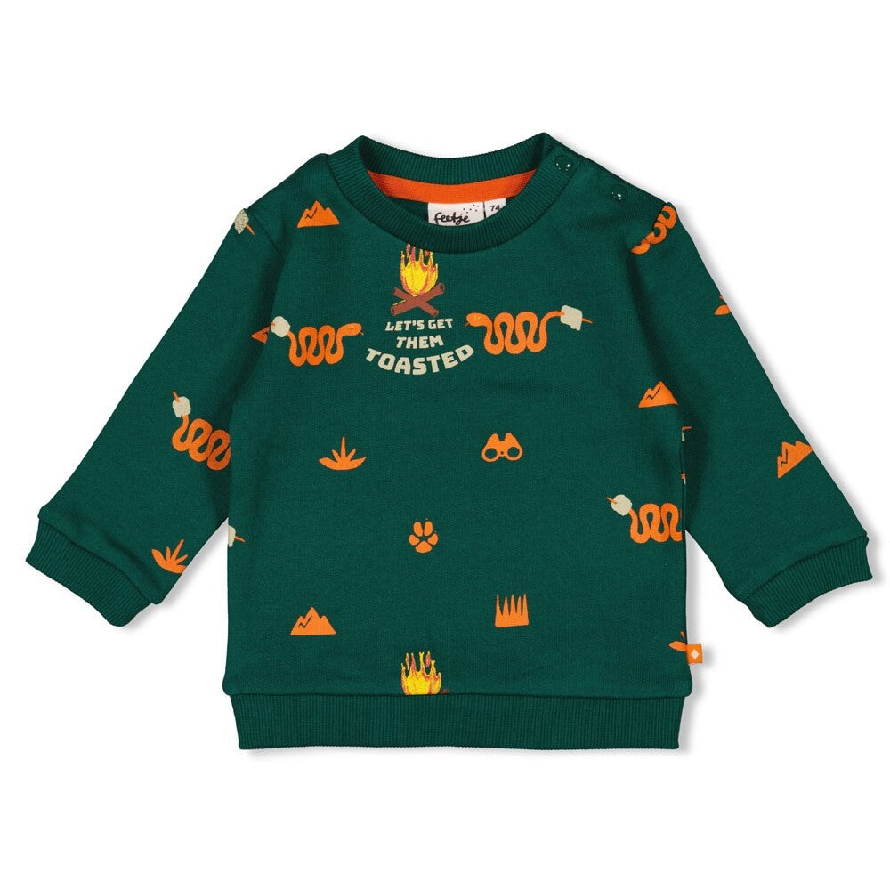 CHASING TRAILS - Organic Cotton French Terry Campfire Sweat Top