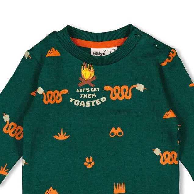 CHASING TRAILS - Organic Cotton French Terry Campfire Sweat Top
