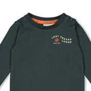 CHASING TRAILS - Organic Cotton "Lost Tracks Lodge" Jersey Fashion Top